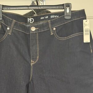 New Directions Navy Straight Leg Jeans